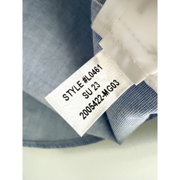 J Crew Factory | NWOT | Slim Untucked flex casual shirt in Waterfall Blue | Sz M - Picture 7 of 9